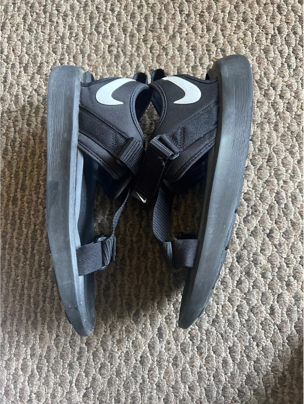 Nike these sandals